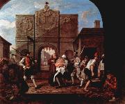 William Hogarth The Gate of Calais oil painting reproduction